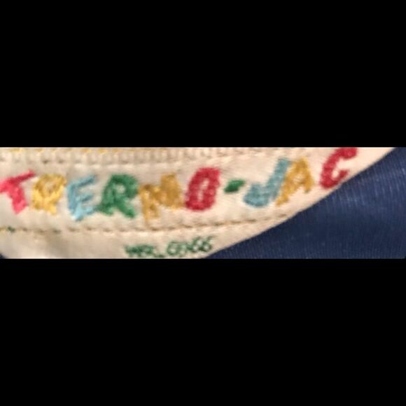 Vintage 1960s Embroidered Striped Pants Blue Small - Picture 15 of 16